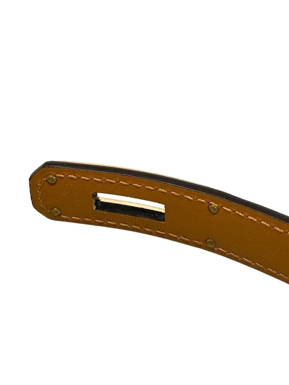 Hermes Belt 370 Gold Rose